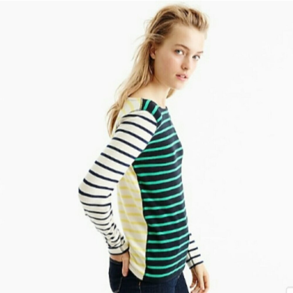 WAFFLE T-SHIRT IN STRIPE COMBO